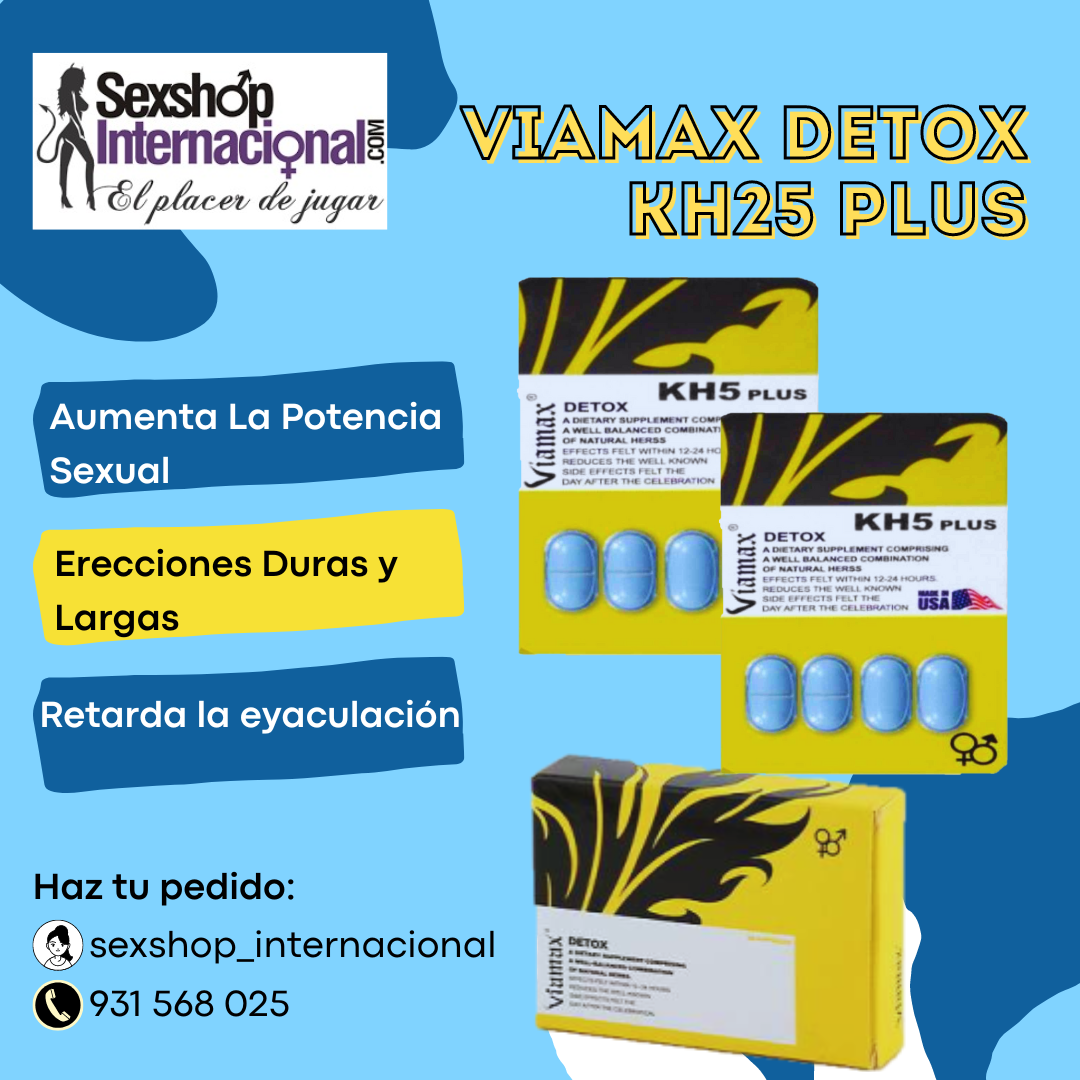 VIAMAXDETOX KH5 PLUS CAPSULAS AFRODISIACO POTENCIADORAS 931568025